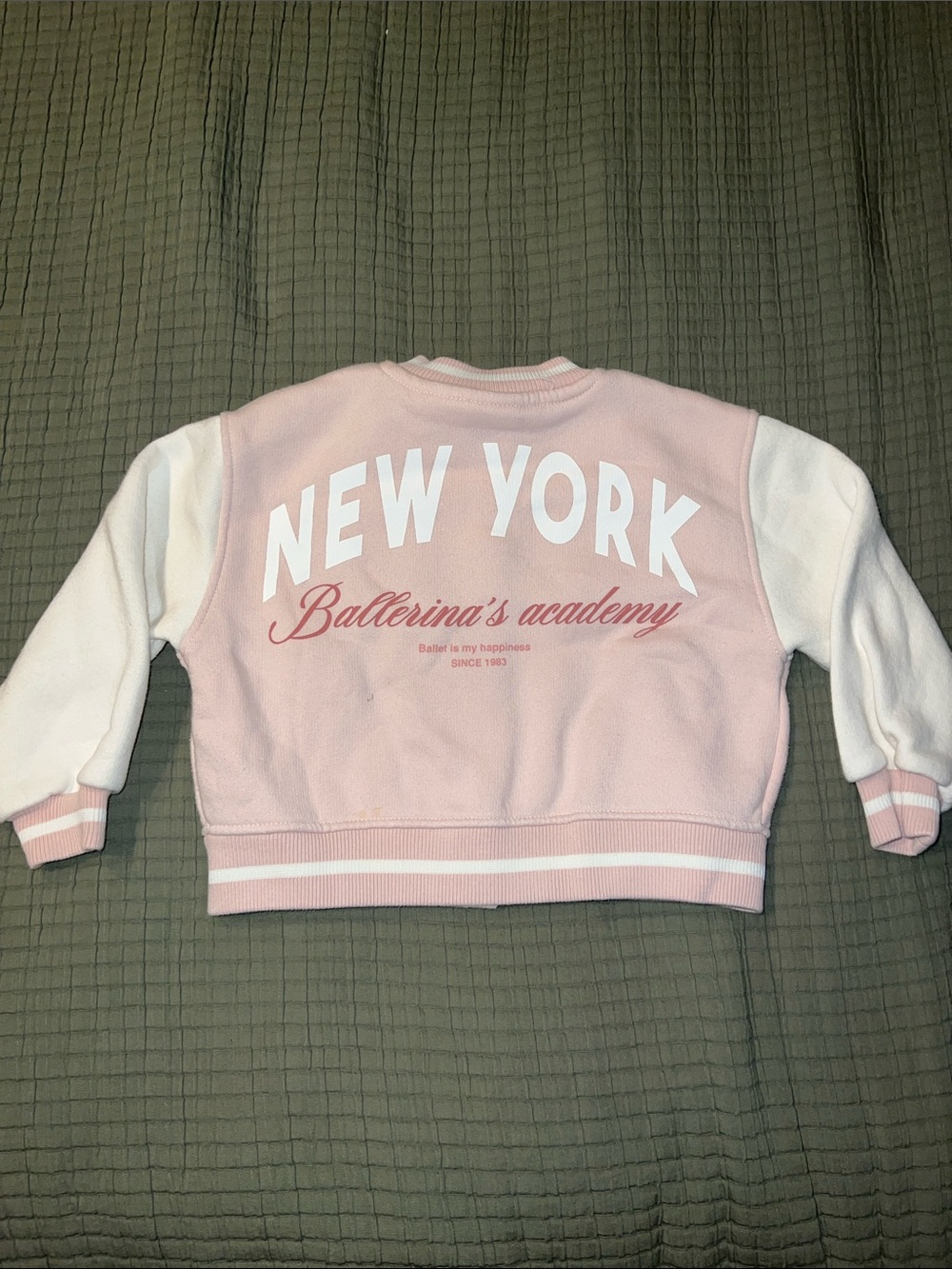 Zara Girls New York Ballerina Academy Bomber Jacket